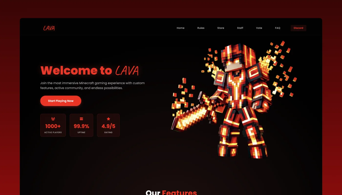 Lava — Website, Client Work